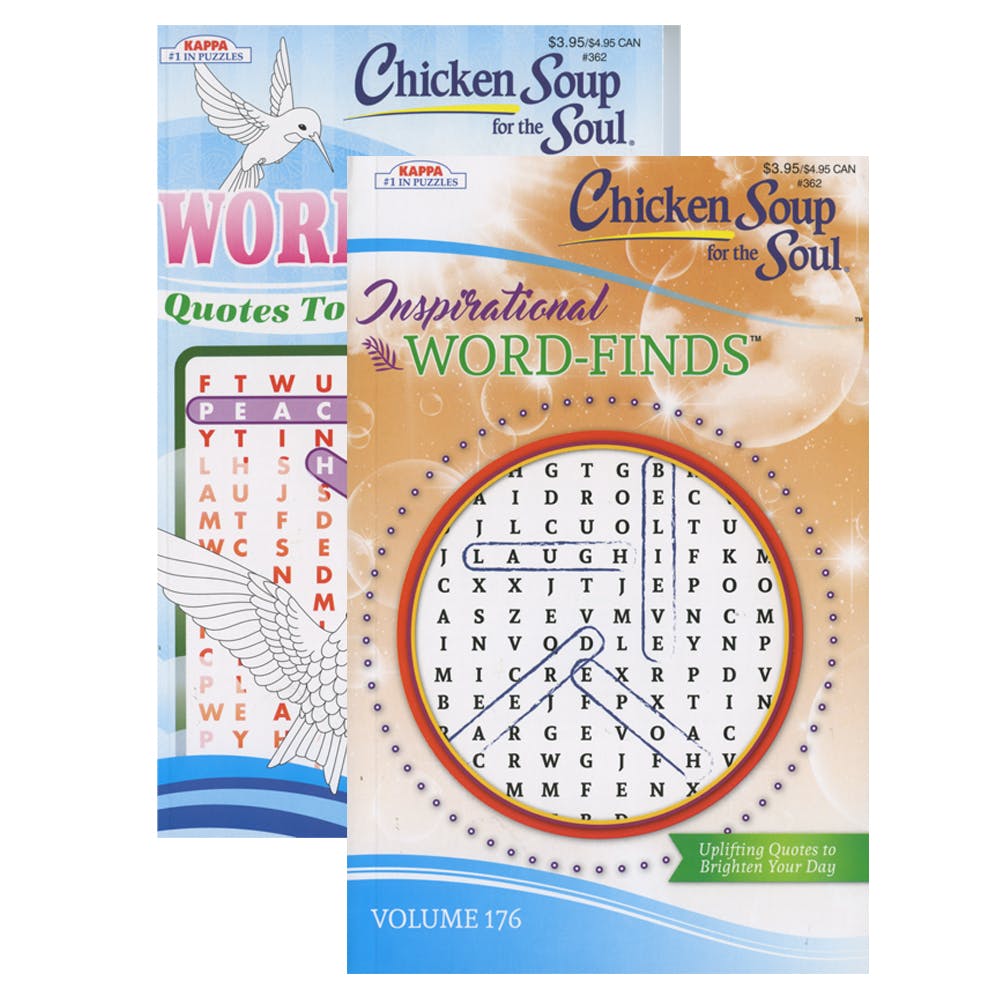 "Chicken Soup For The Soul" Word Find Puzzle Books - Digest Size Two Titles 1
