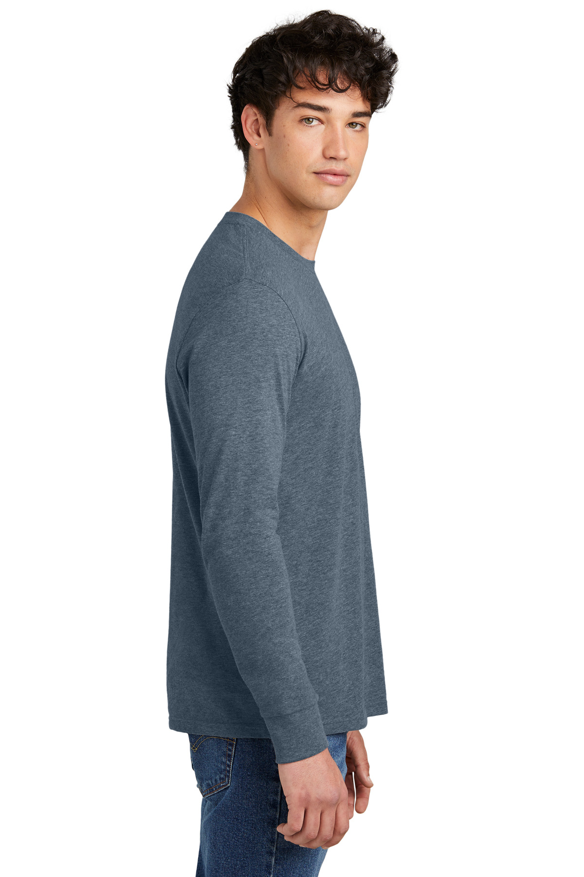 District Perfect Blend CVC Long Sleeve Tee DT109 44