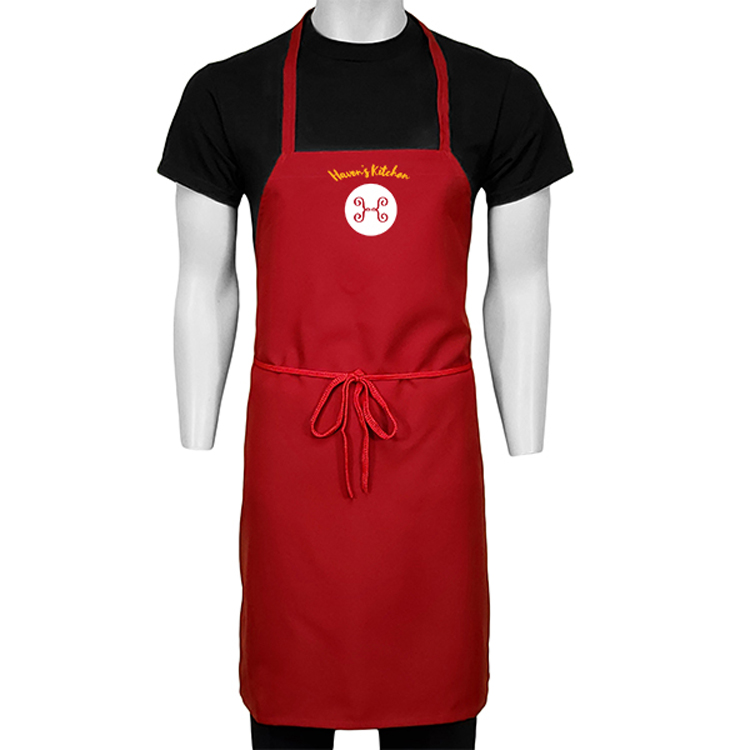 27 in. x 31 in. Classic Bib Apron (Full Color Logo) 2