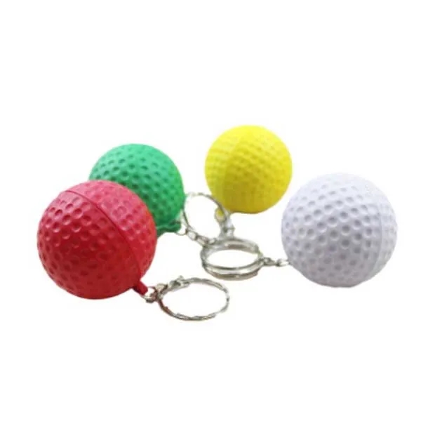 Foam Stress Relief Golf Balls with Keychain 2
