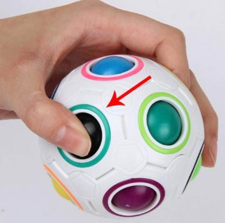 Press The Rainbow Ball Cube Toy 4