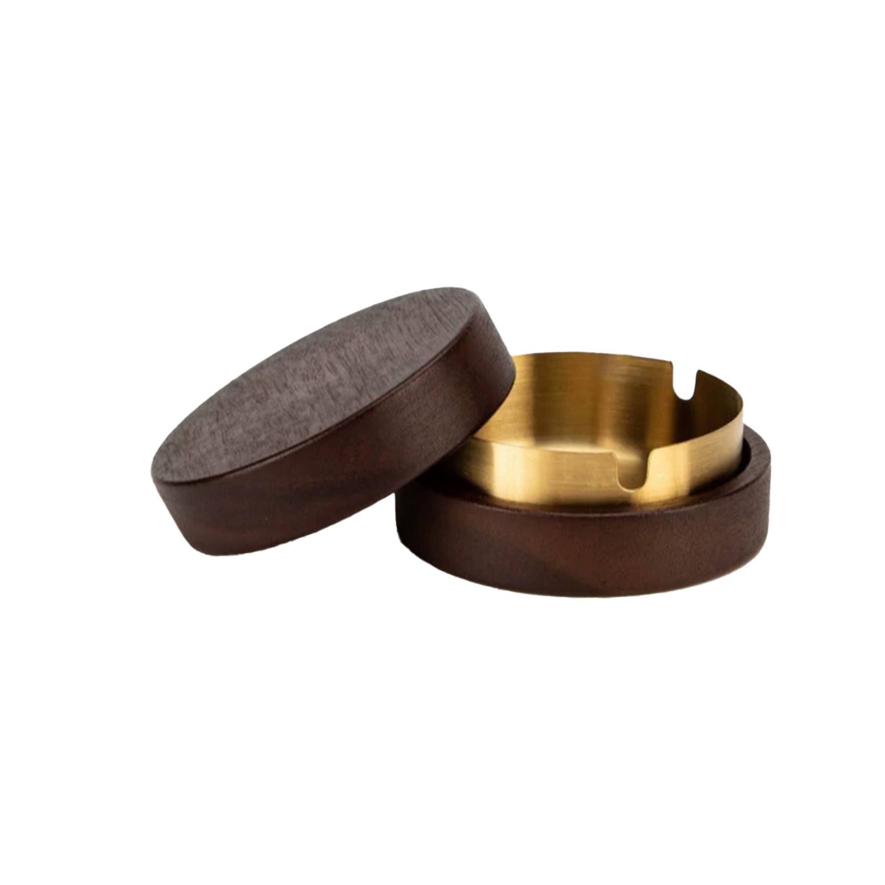 Solid Wood Stainless Steel Ashtray 3