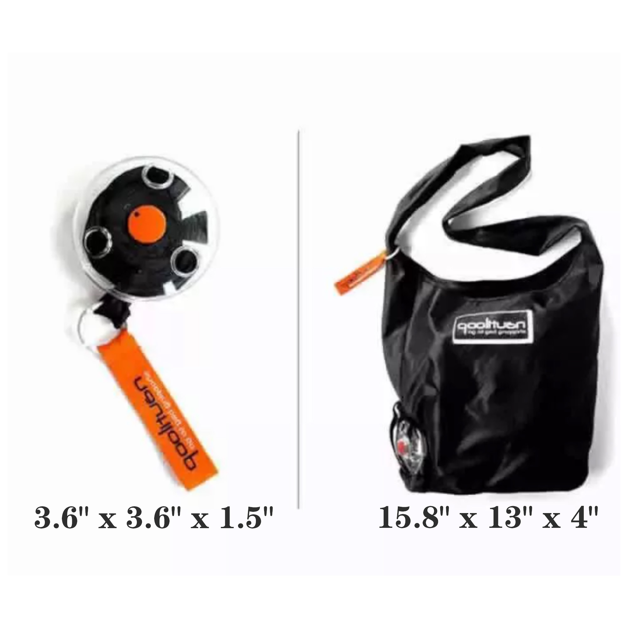 Shopping Bag Ultra Compact Portable Foldable Telescoping Reusable 9