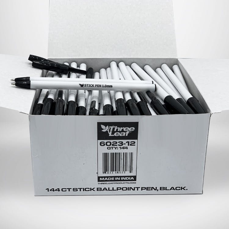 Stick Ball Point Pens - Black Ink 1728 Count 2