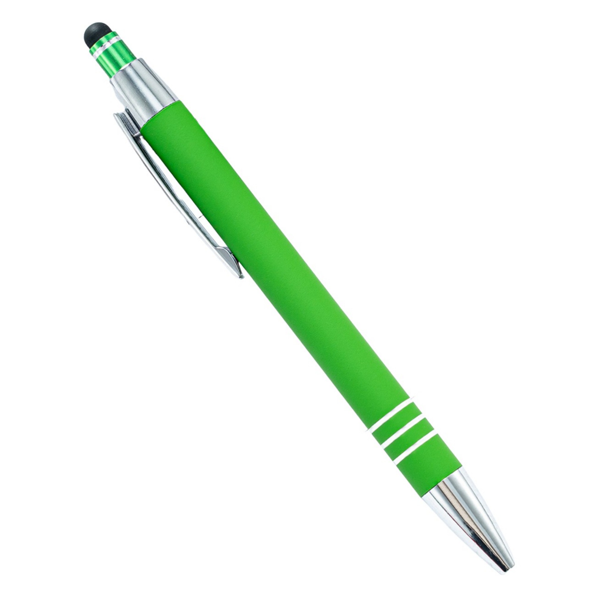 Metal Touch Screen Ballpoint Pen With Press Design 5.4" 3