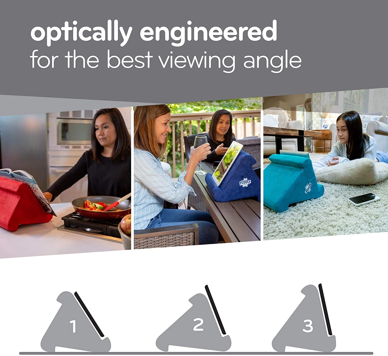 Multi-Angle Soft Pillow Lap Stand for iPads, Tablets 2