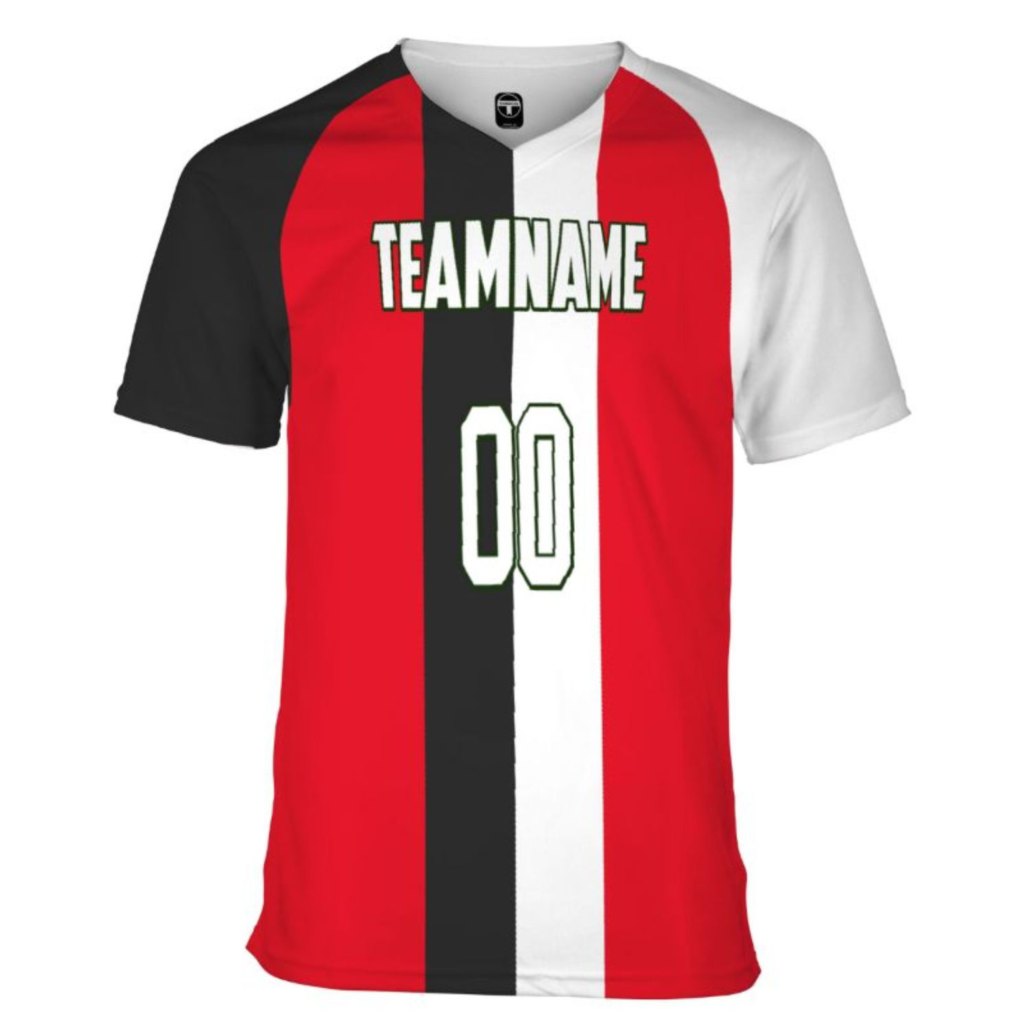 Unisex 180 GSM Jersey Knit Cotton Feel Sublimation V-Neck T-shirt 2