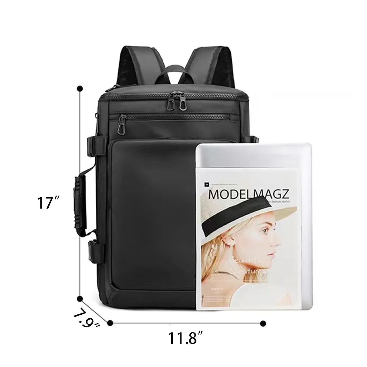 Multifunction Durable Laptop Backpack All-Over Printing 2
