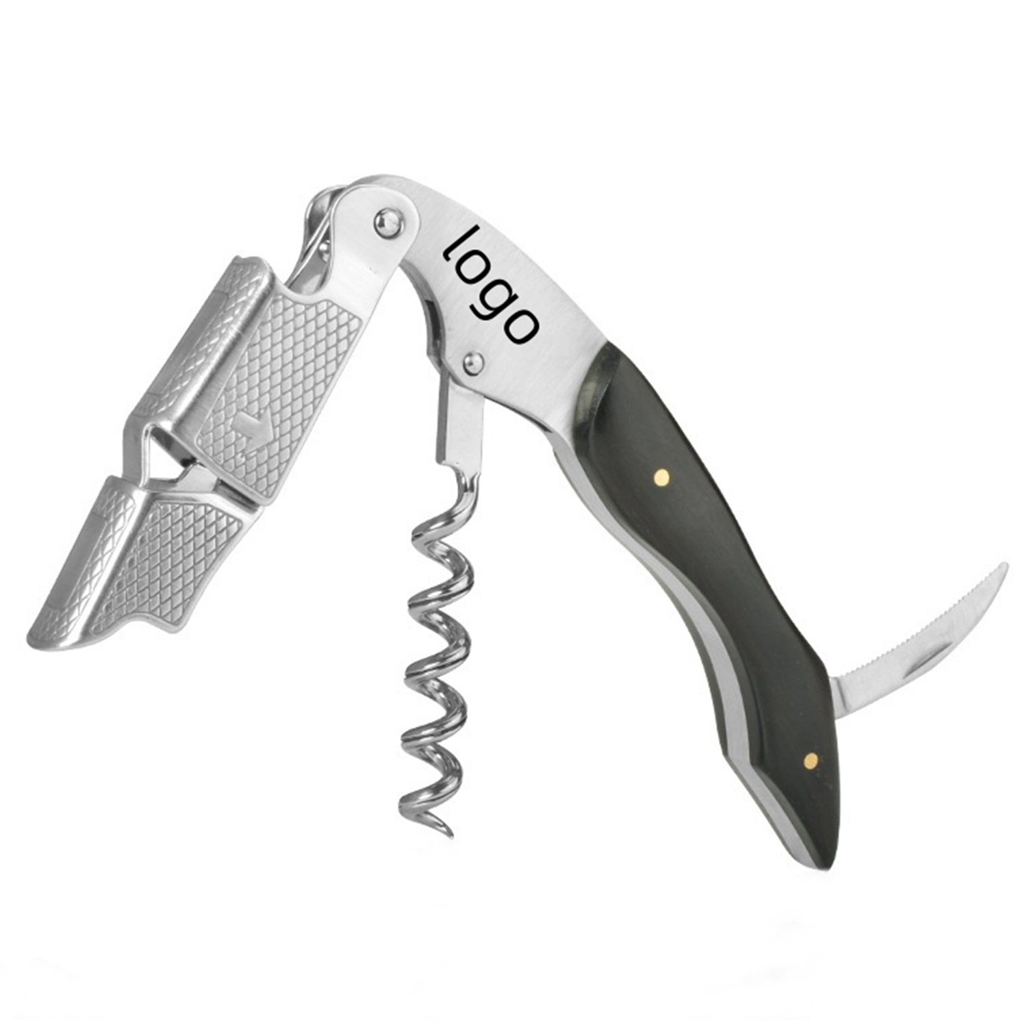 Foldable Multi-tool Corkscrew with Opener and Knife 3
