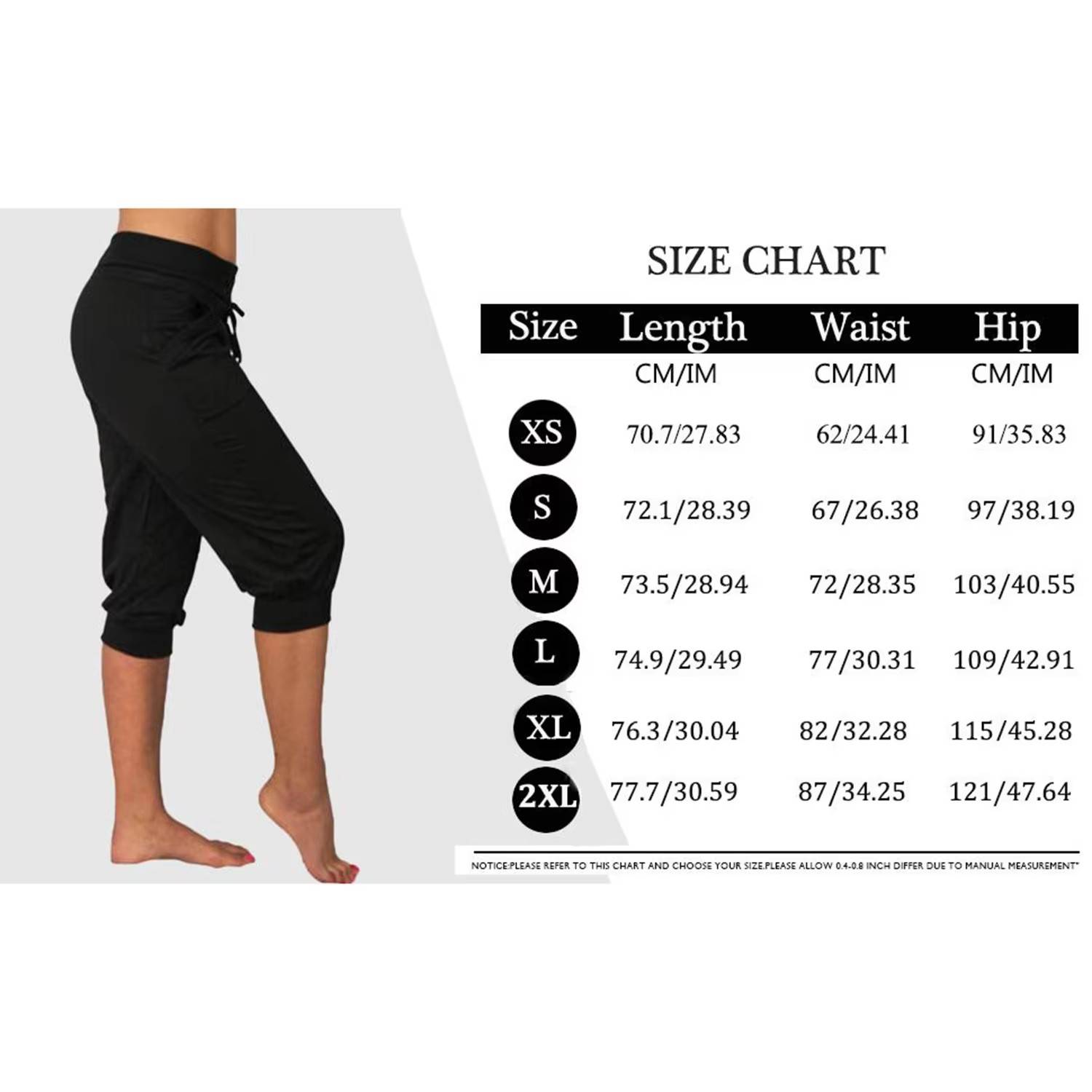 Women's Plus Size Sexy Solid Color Sports Yoga Capri Pants 2