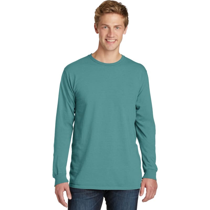 Port & Company Beach Wash Garment-Dyed Long Sleeve Tee 190