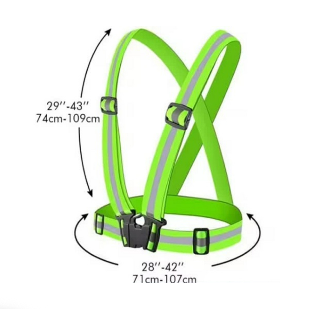 Adjustable Reflective Safety Harness Straps Belt Custom 8