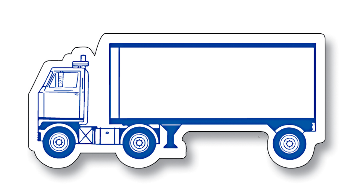 Magnet - Semi Truck Shape (4.125x1.875) - 20 Mil. 3
