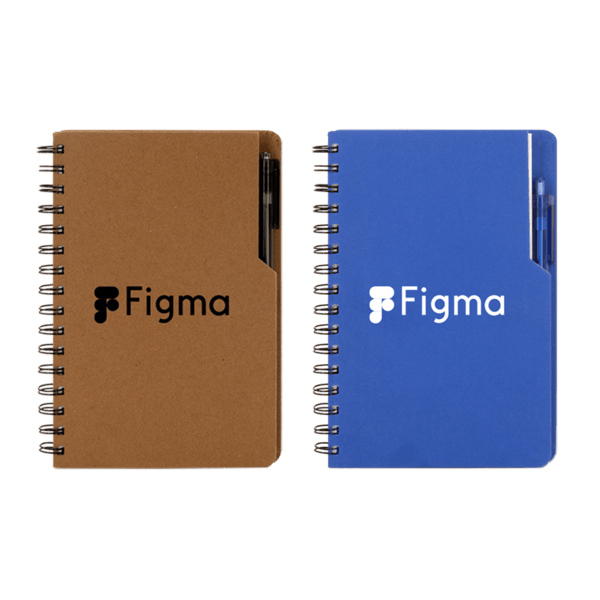 Kraft Notebook & RPET Pen Set 12