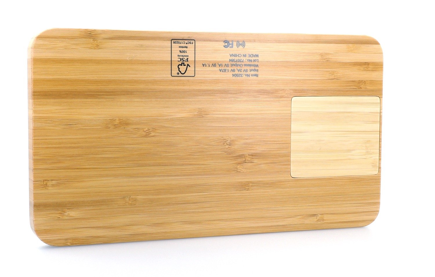 Bamboo 10W Wireless Charging Base with Dry Erase Board 81