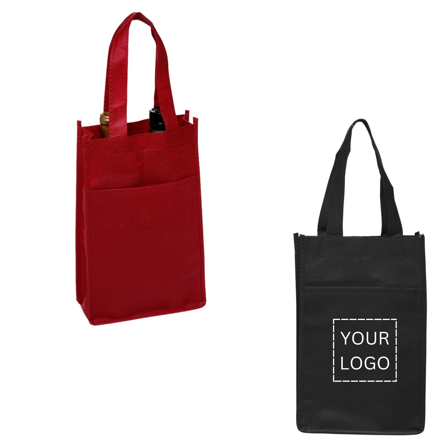 Non-Woven Two Bottle Wine Bag 3
