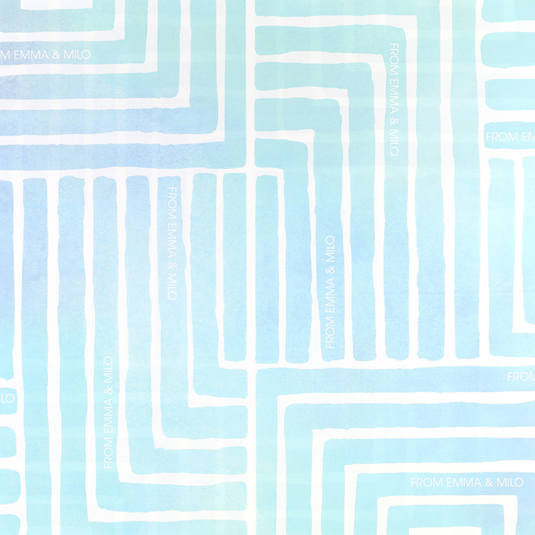 Painted Geo Reversible Wrapping Paper (28"x20") 3