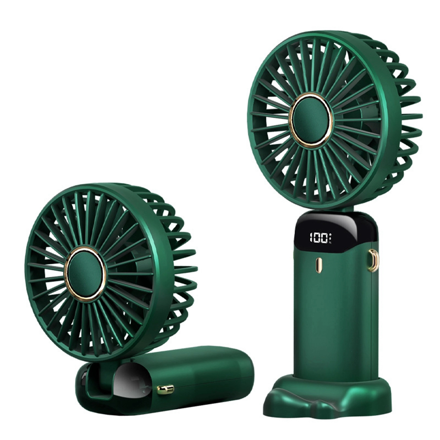 3000 mAh Digital Display Folding Handheld Fan 15
