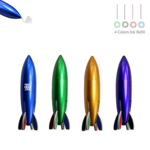 4 Colors Rocket Shaped Pen 2