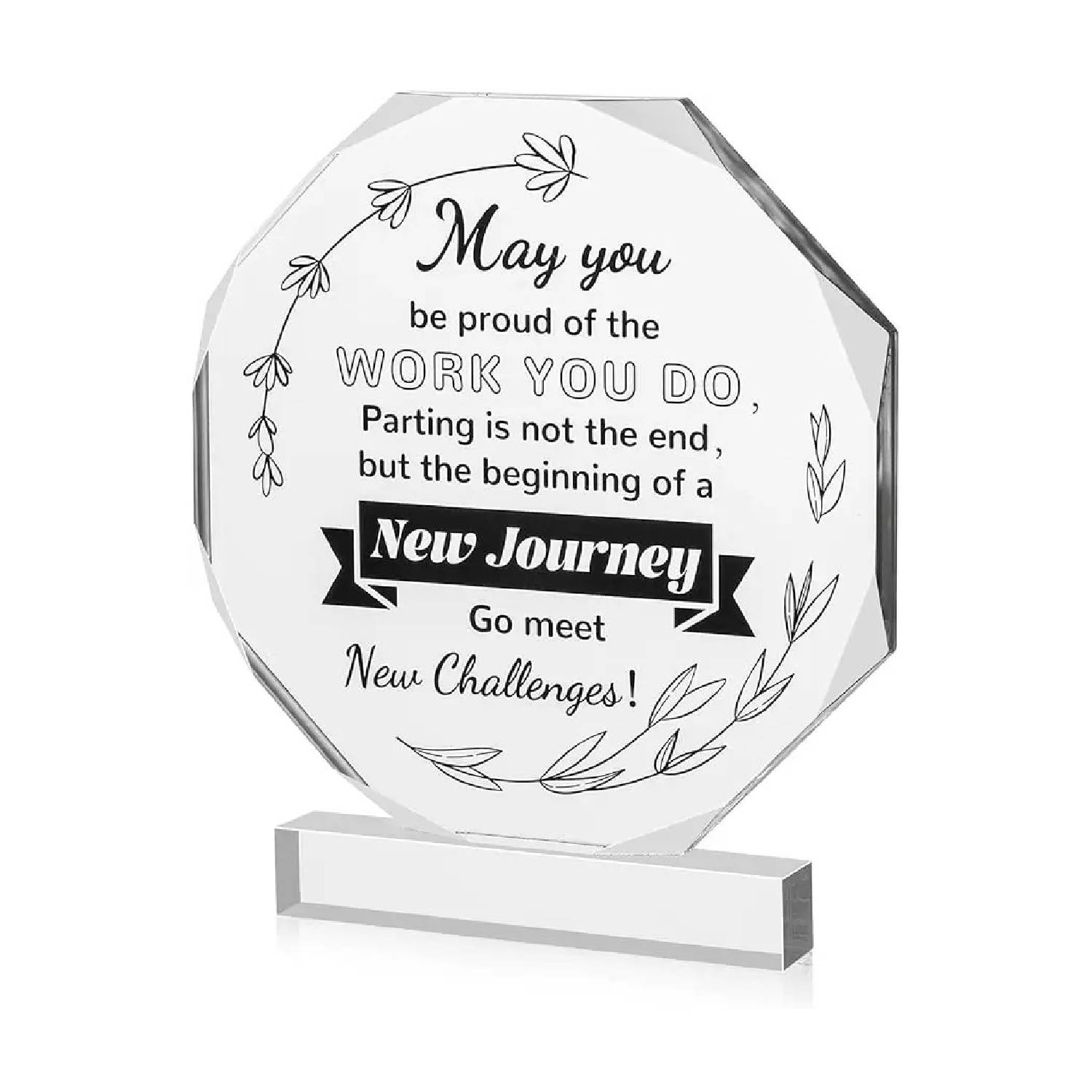 Octagon Acrylic Transparent Award 3