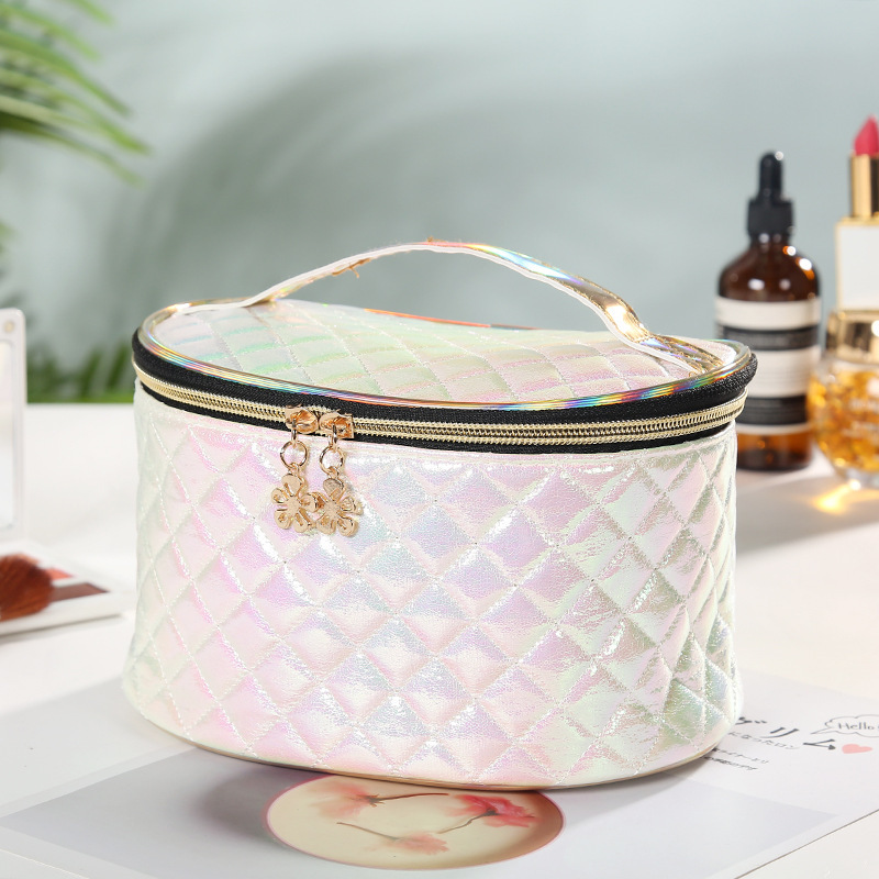 Holographic Argyle Toiletry Bag Cosmetic Bag 6