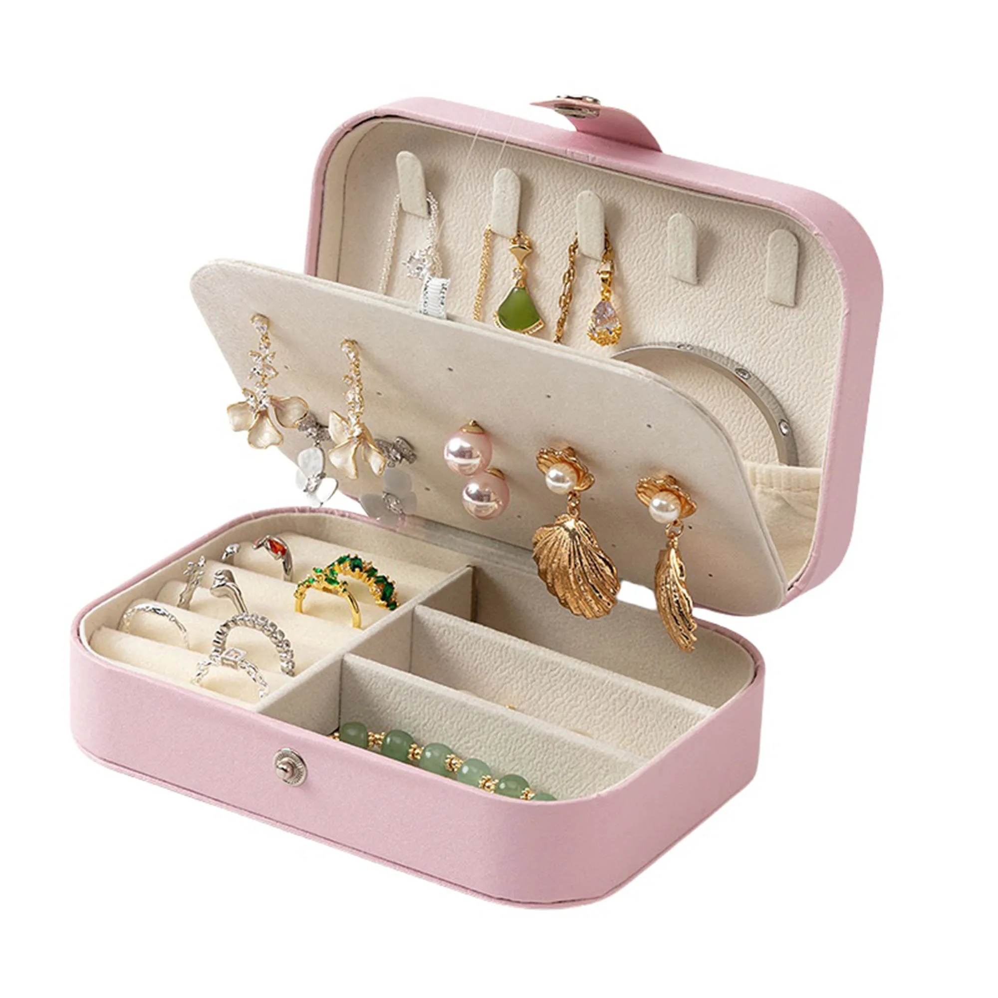 Portable Double-layer Anti-oxidation Jewelry Storage Box 2