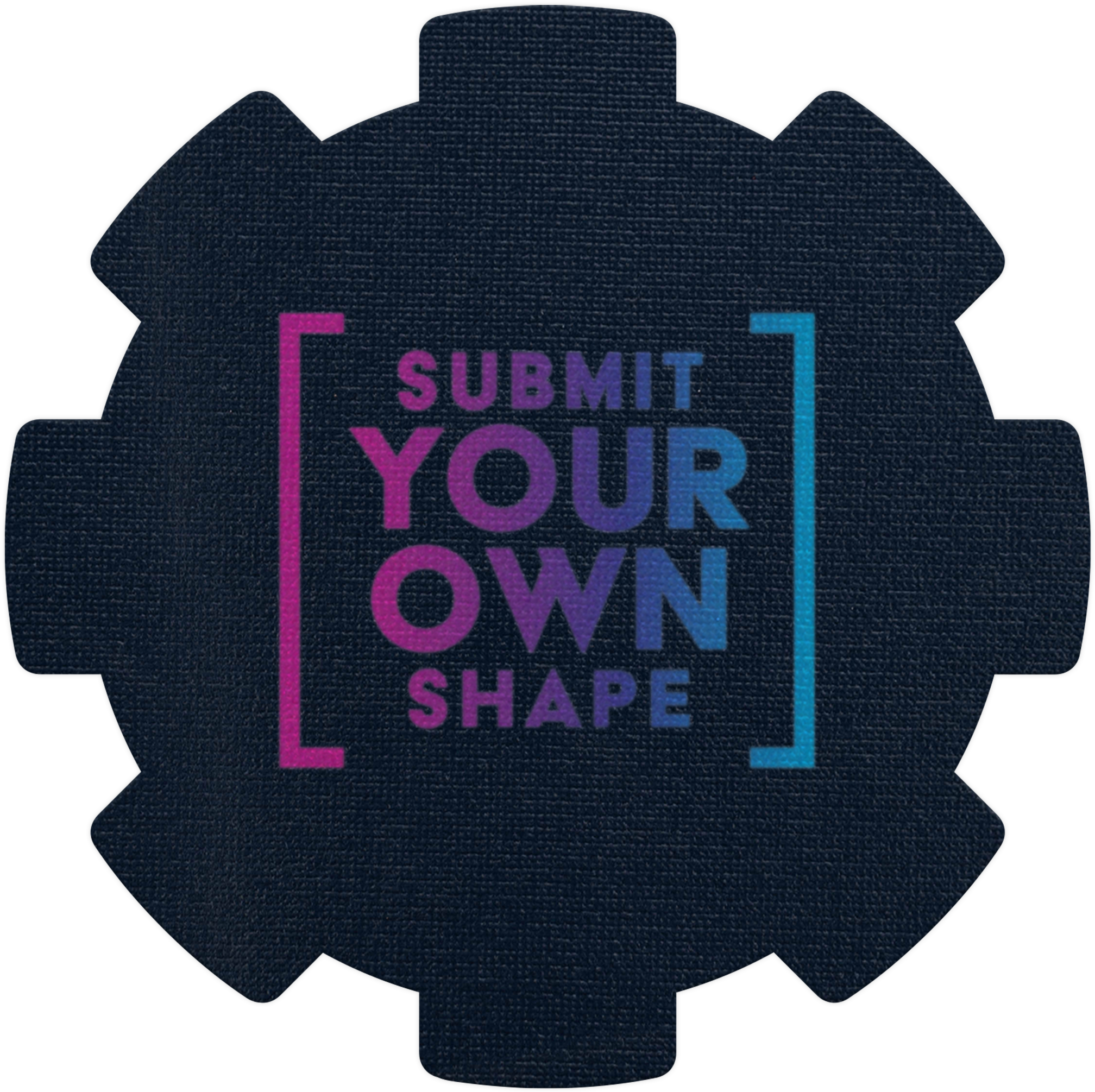 Coaster Grip-It 16 sq in (Color) (Custom Shape Description) Digital Print 2