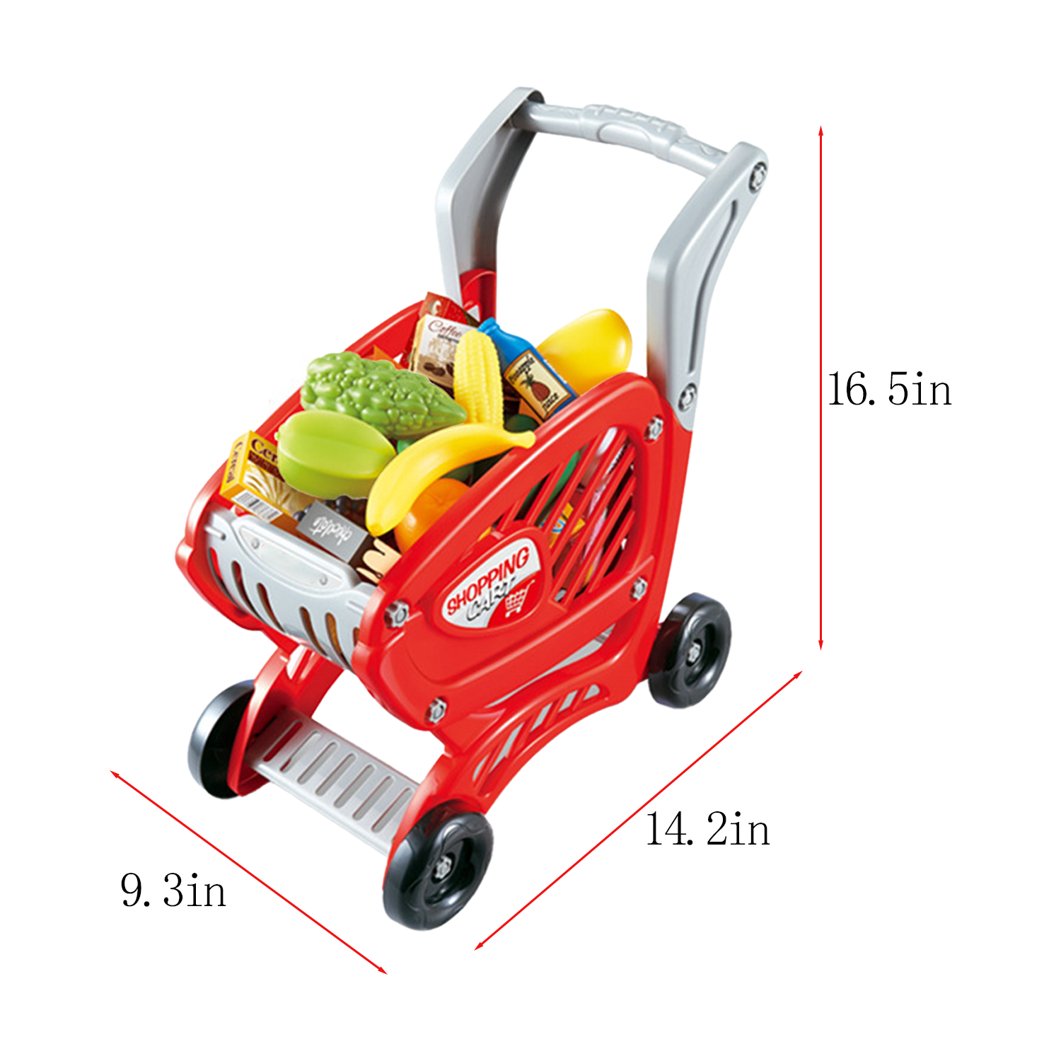 42pcs Kids Shopping Cart Toy Set 5