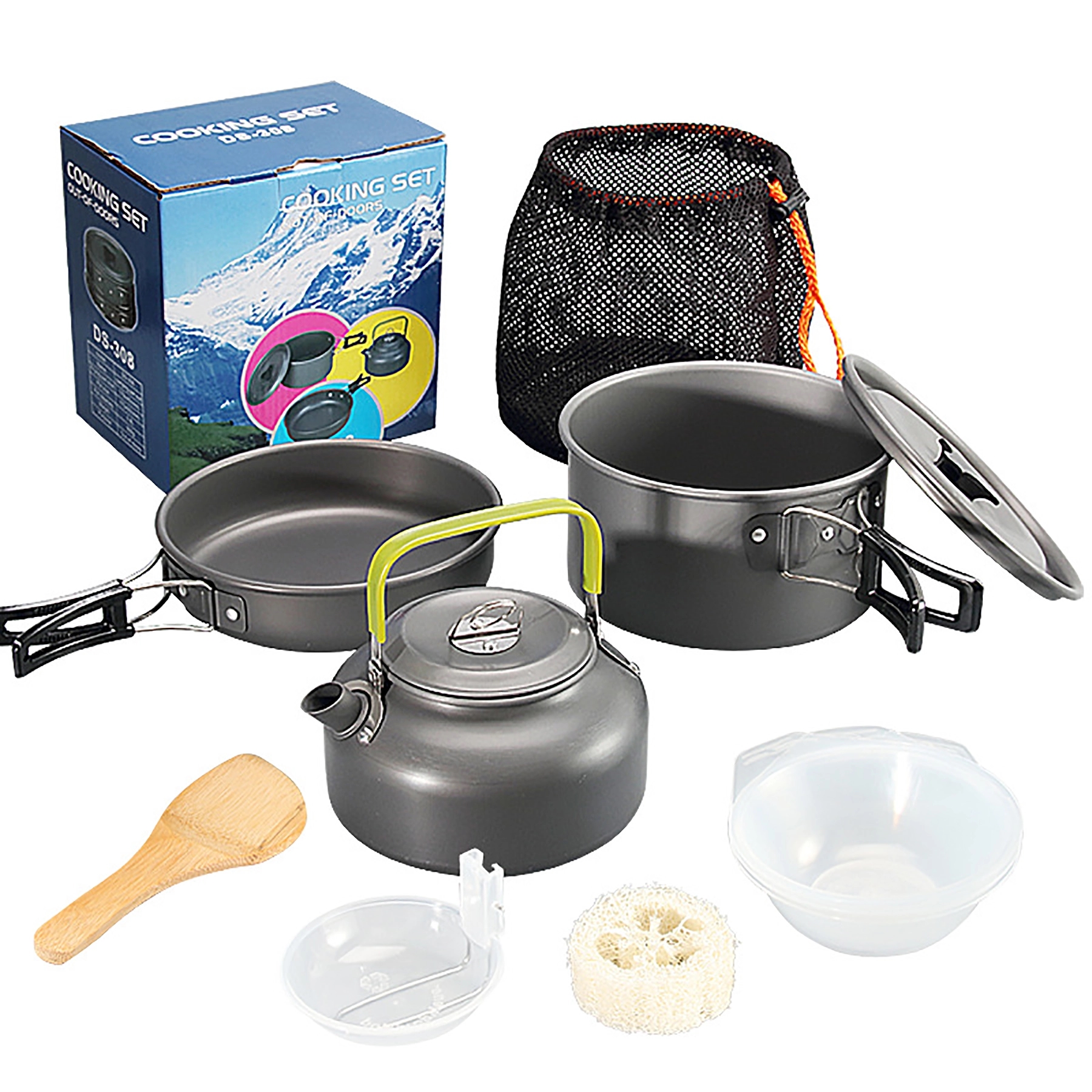 Aluminum Outdoor Camping Cookware Set 4