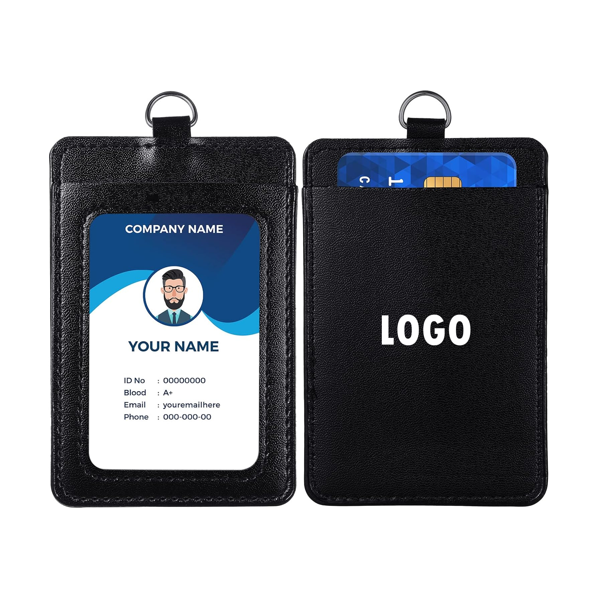 Vertical Card Holders With Lanyard 1