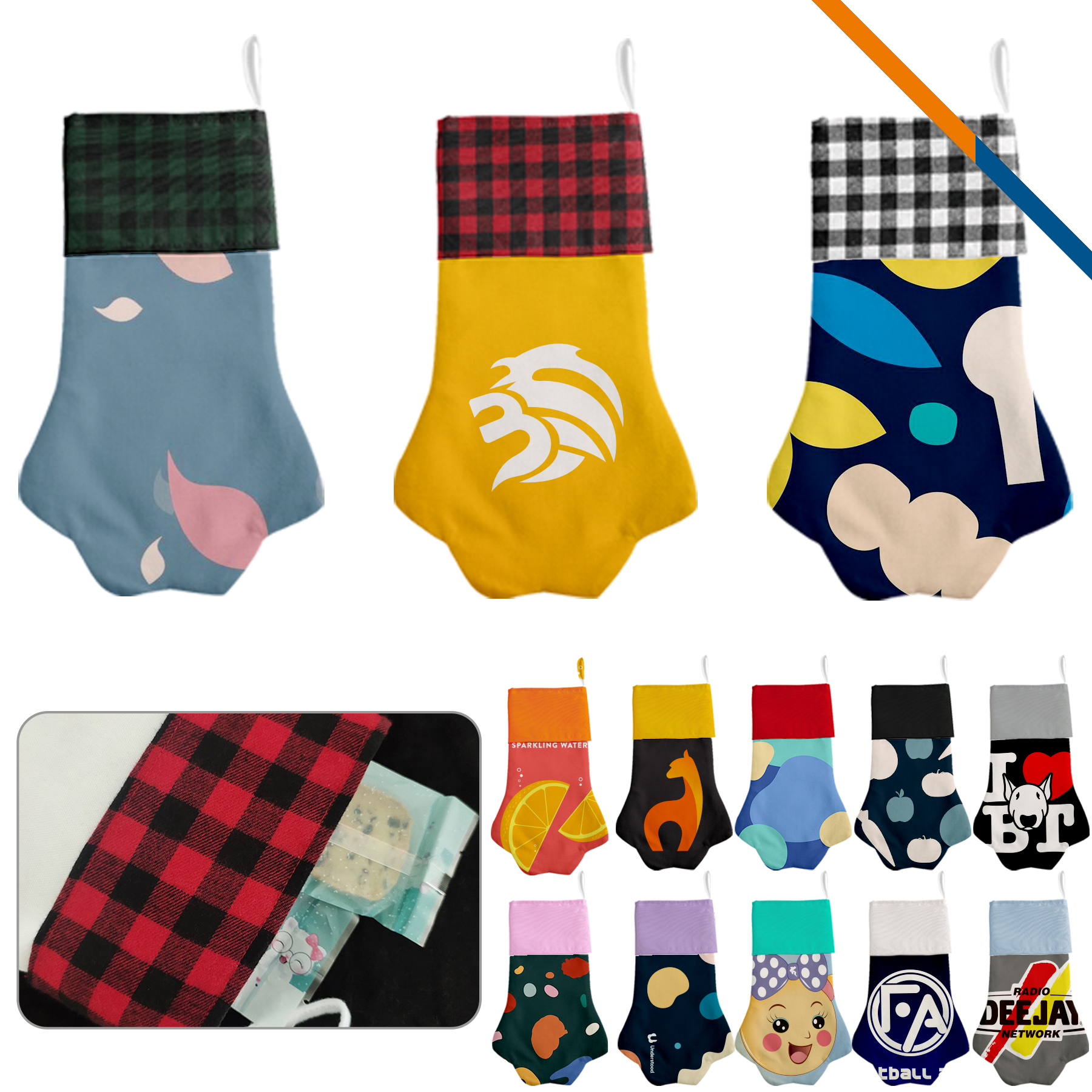 Jude Christmas Stocking, custom tote bag with logo imprint 10