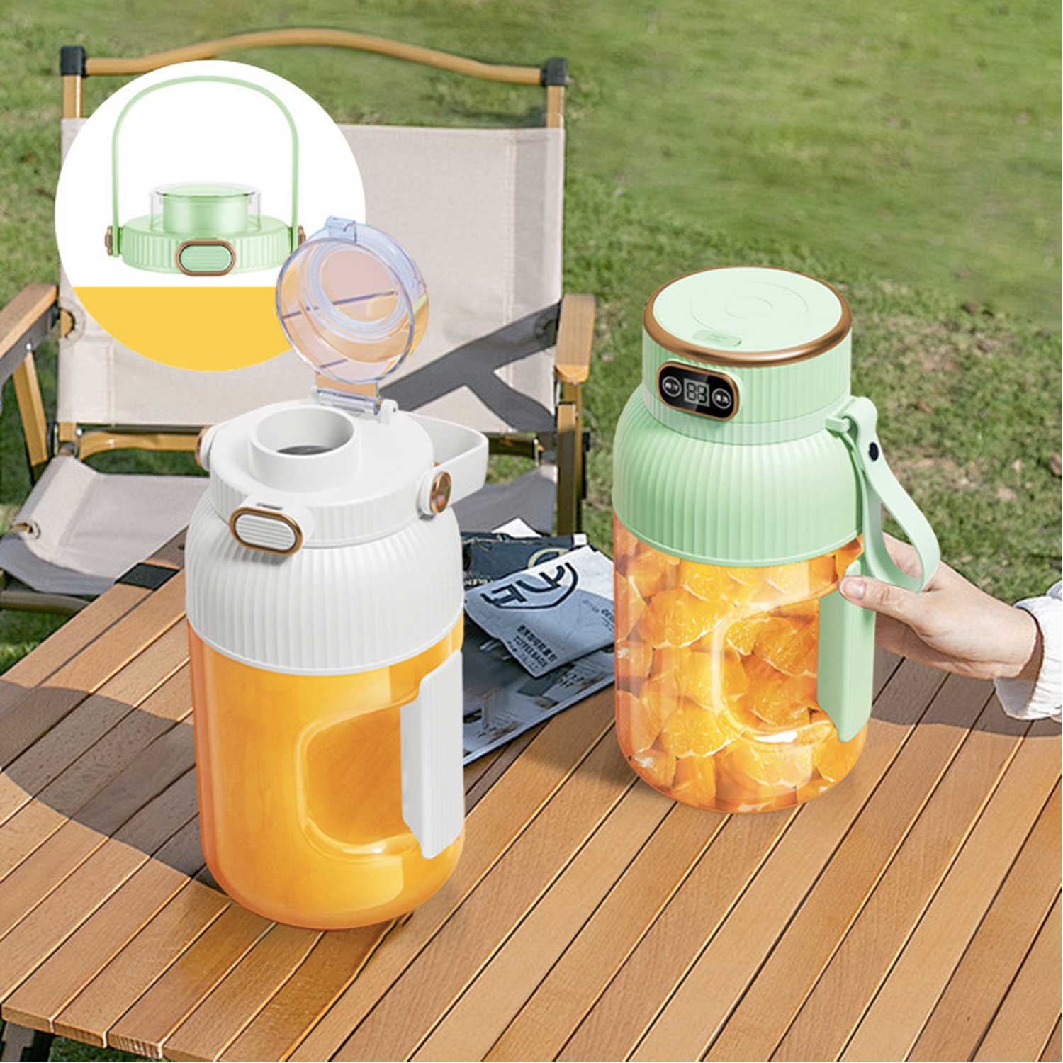 27 Oz Portable Sports Blender Bottle - Juicer & Shaker 6