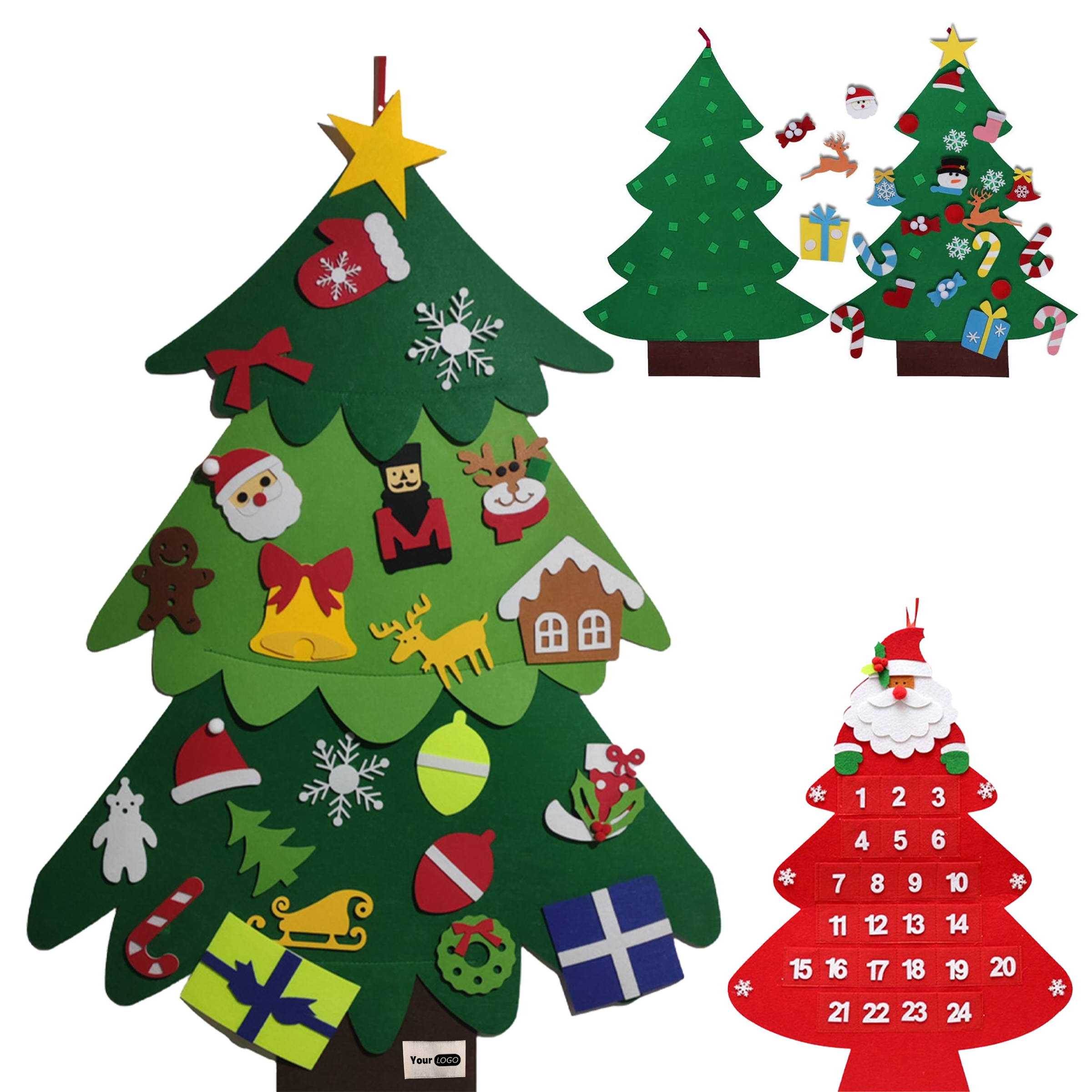 Felt Diy 3D Christmas Decoration ?C Festive And Interactive 4