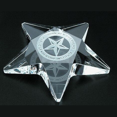 Pentagon Optical Crystal Star 2