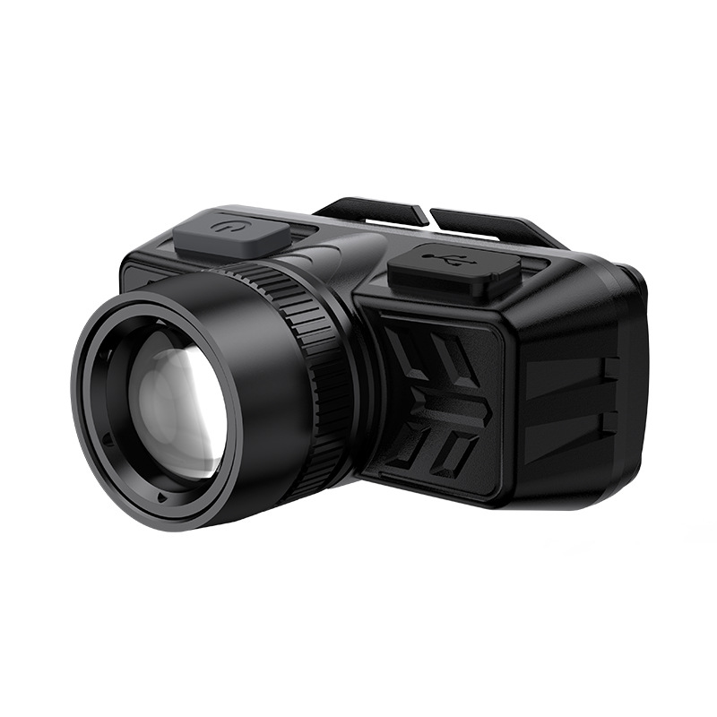 Led Head Lamp Large Floodlight 90 Degree Pivotable Strong LED Headlamp Waterproof Rechargeable Senso 3