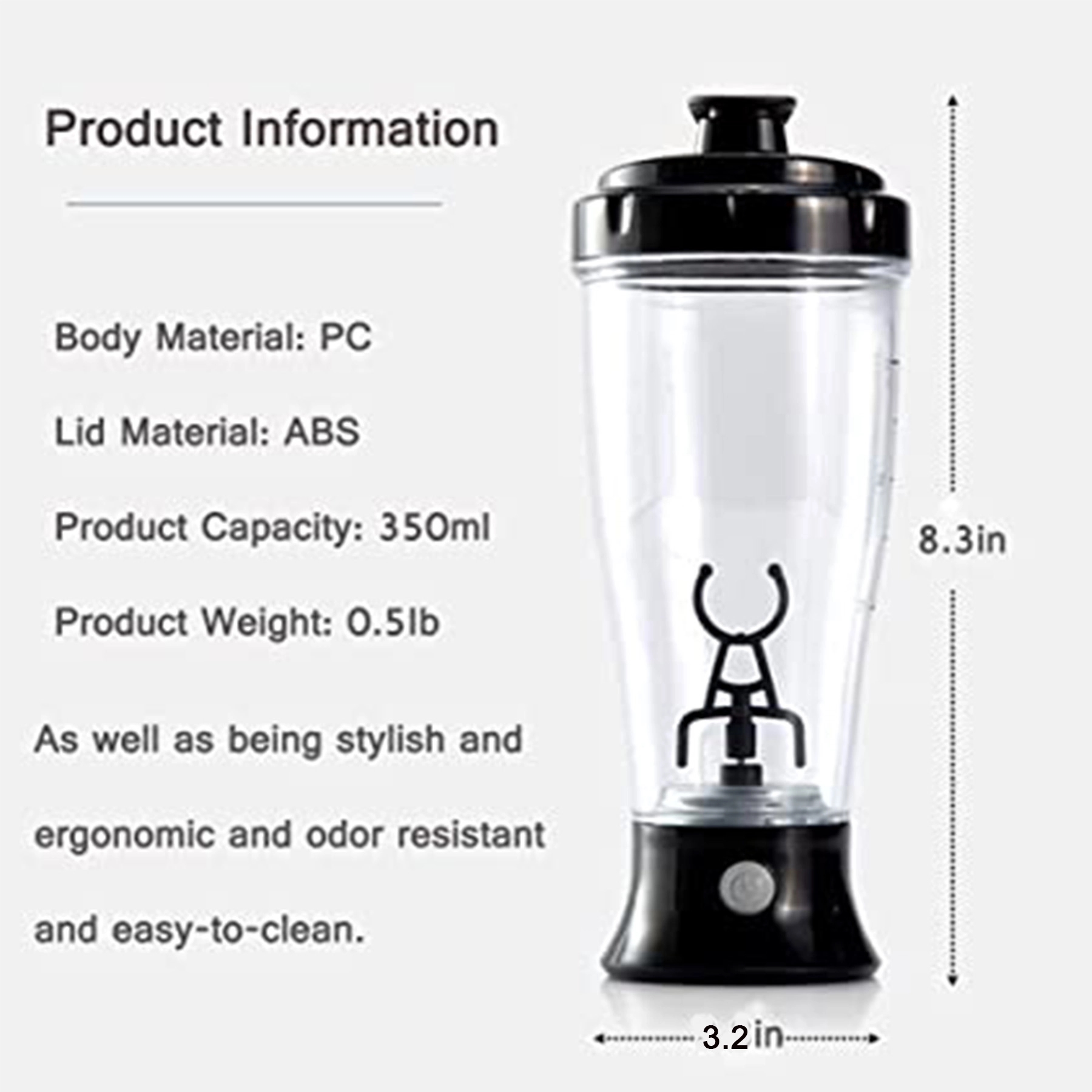 Self Mixing Mug Electric Protein Shaker Bottle 5