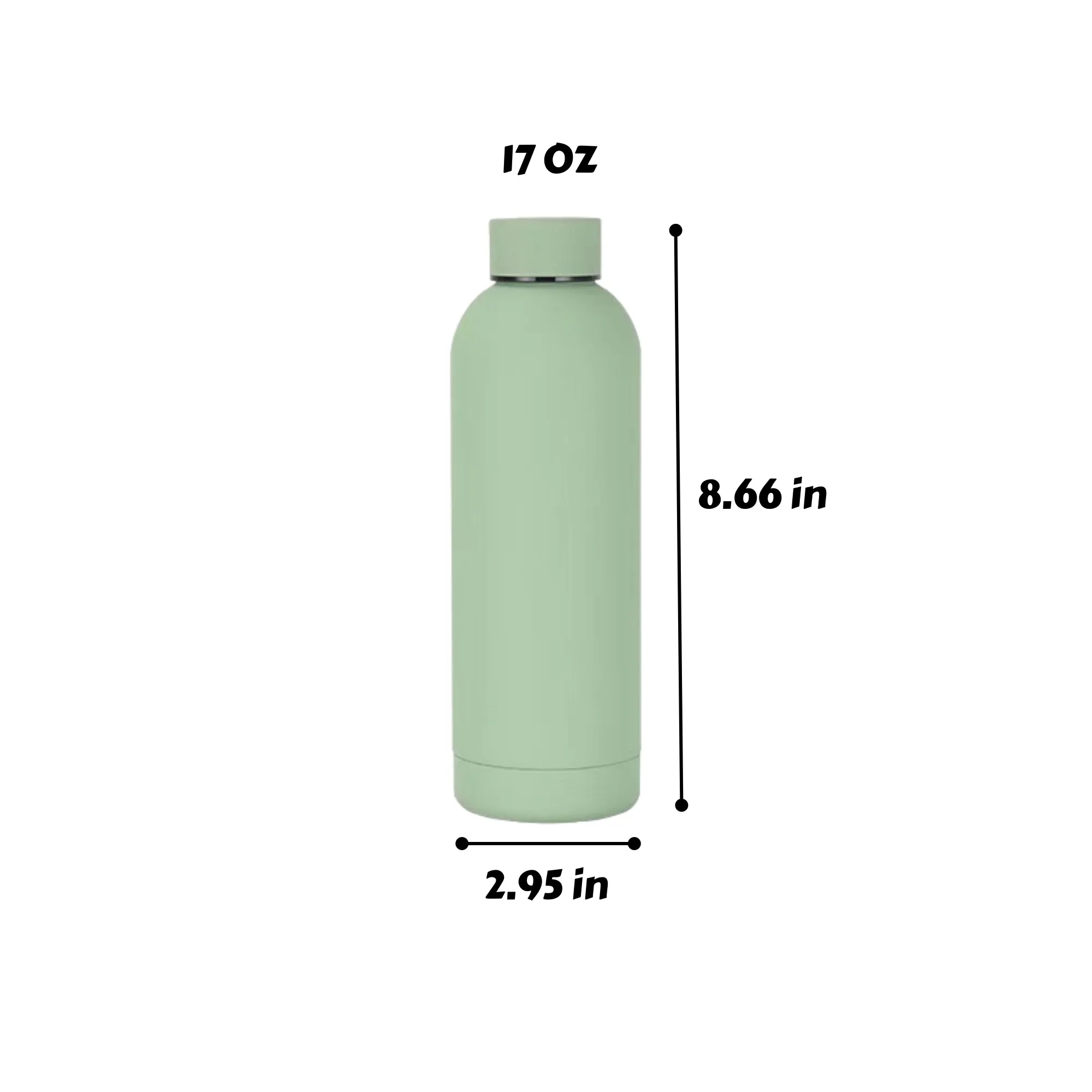 304 Stainless Thermos Small Mouth Bottle, custom water bottle with logo imprint 3