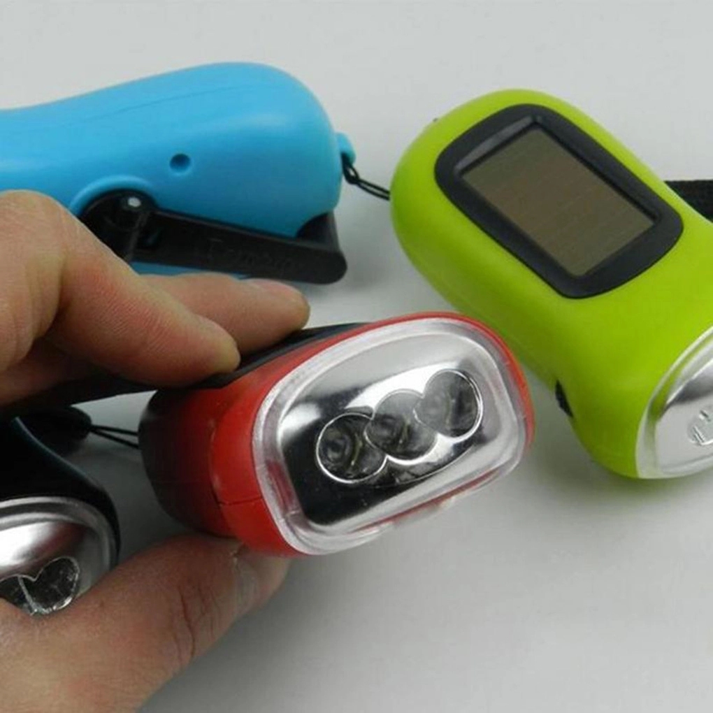 Solar & Hand Crank Rechargeable Flashlight 3