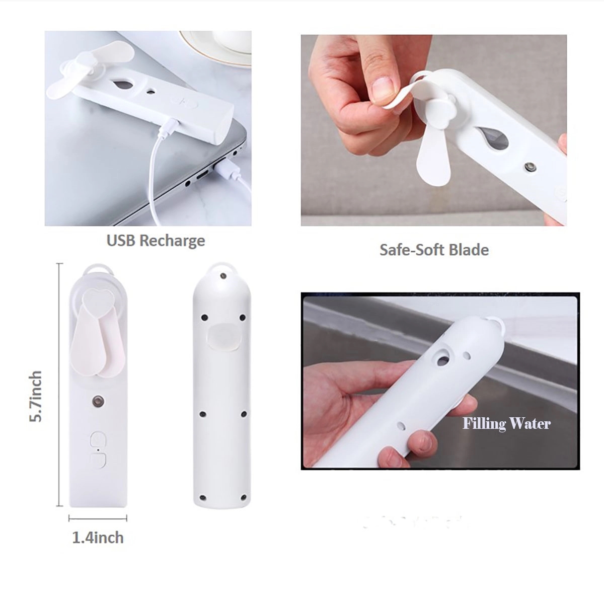 Handheld Cooling Fan With Mist 5
