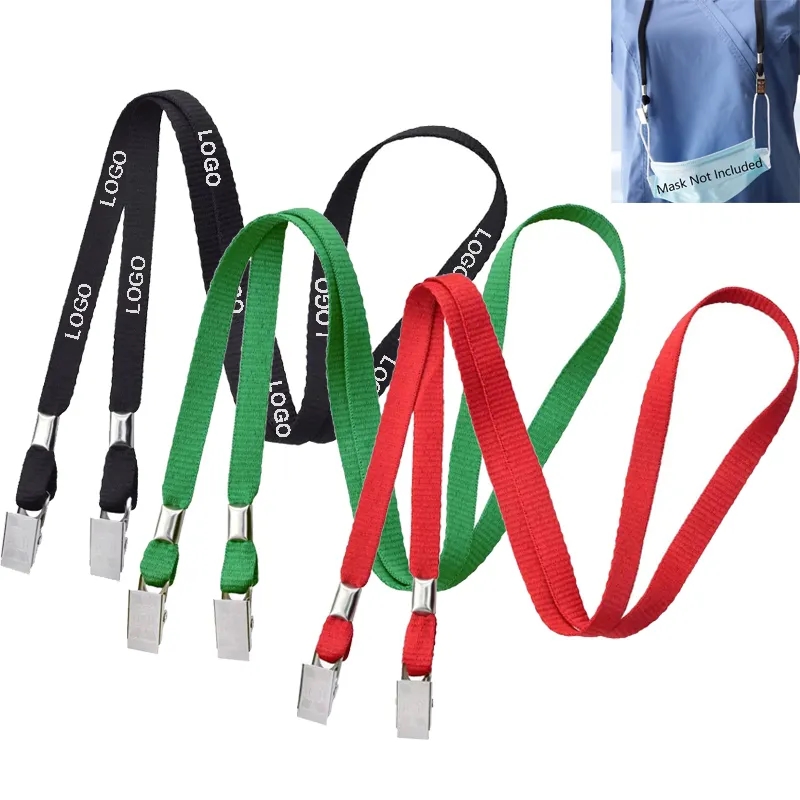 3/8" Lanyard with two Bulldog Clips 5