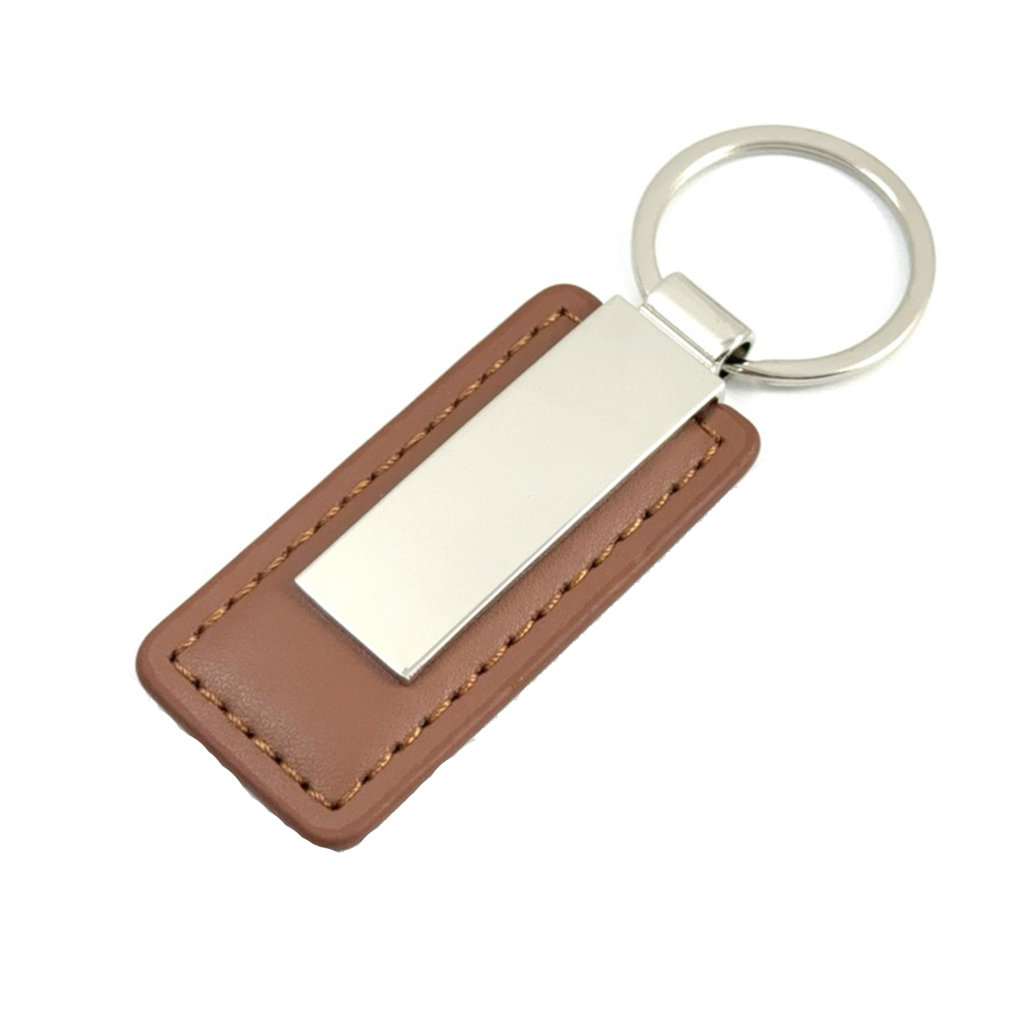 Custom Metal Leather Keychain 1