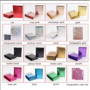 Eco-friendly Matte Shipping Packaging Bubble Poly Padded Wrap Mailer 4