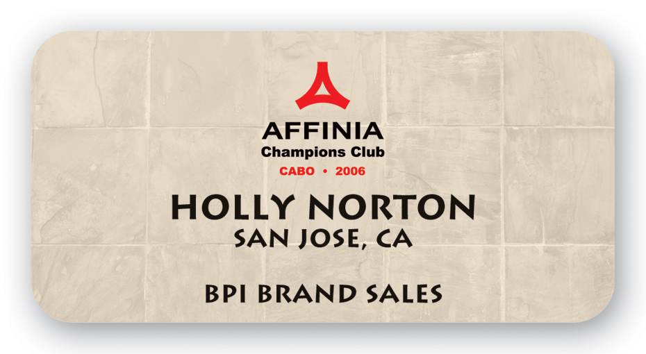 Full Color Name Badge w/ Personalization (1.75"x3.5") Rectangle 3