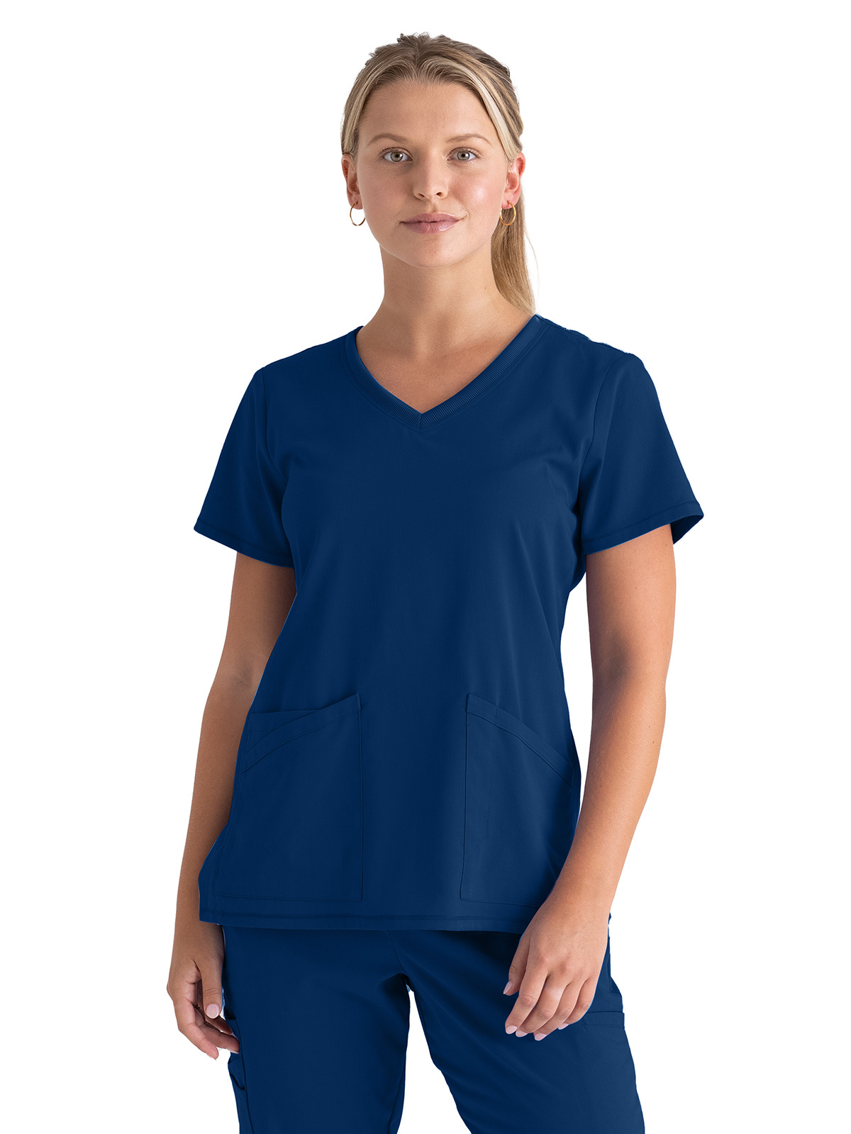 Grey's Anatomy Spandex Stretch - Women's Three-Pocket V-Neck Serena Scrub Top 20