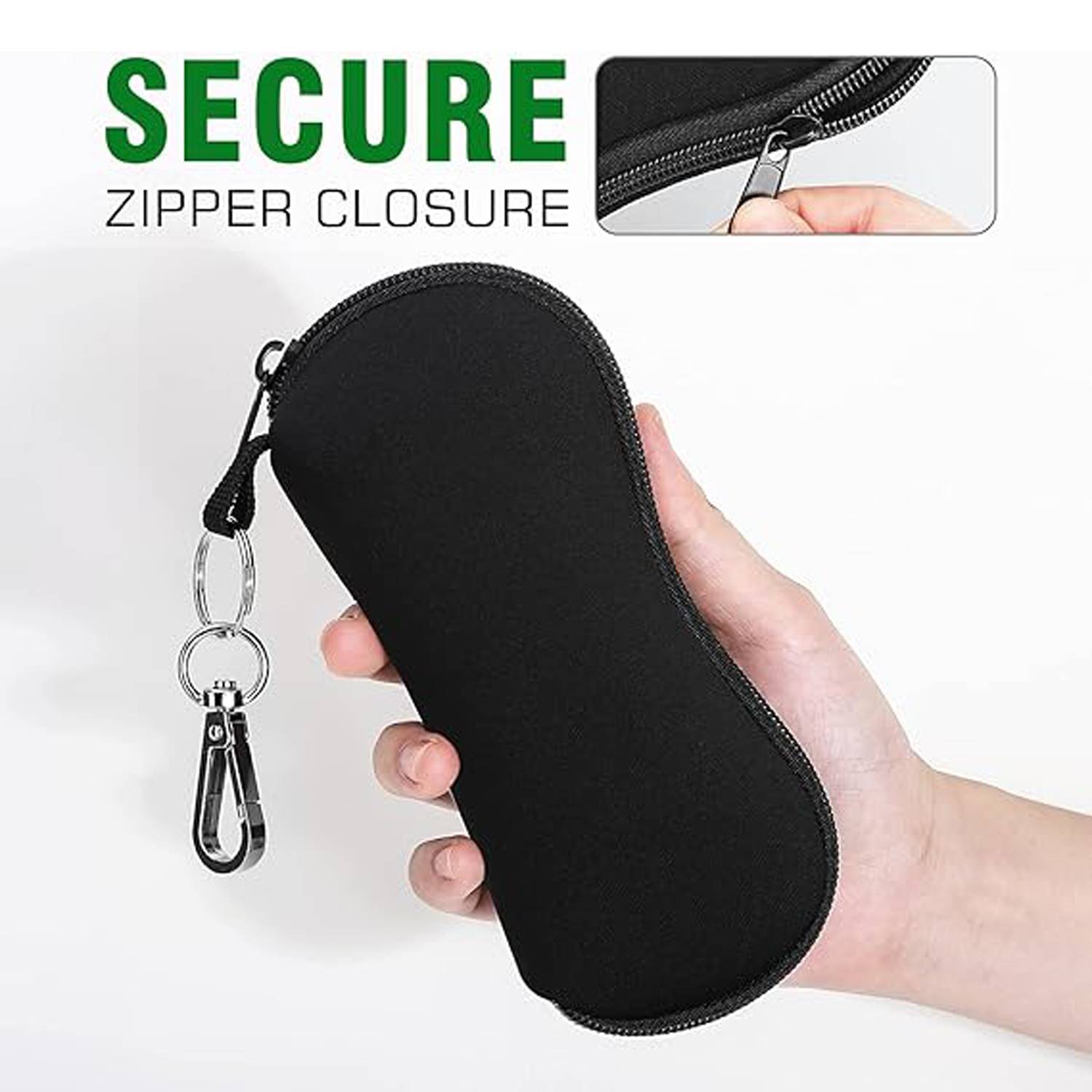 Waterproof Portable Neoprene Glasses Case w/Zipper 4