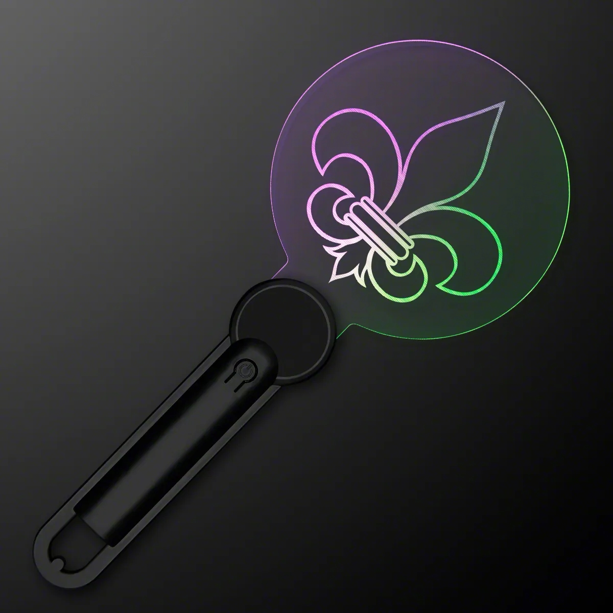 Fleur de Lis Mardi Gras LED Light Wand 2
