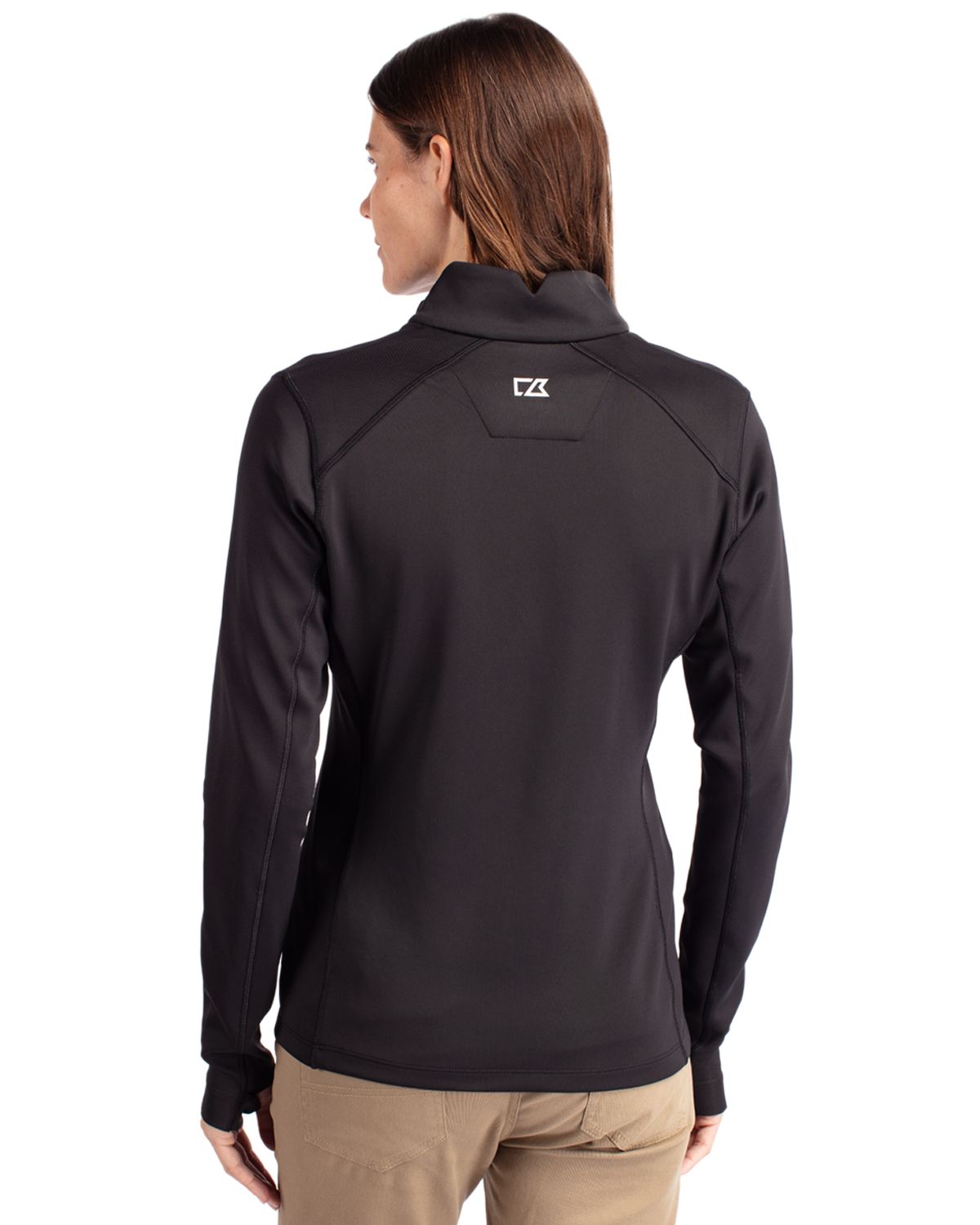 Cutter & Buck Traverse Recycled Smooth Stretch Womens Quarter Zip Pullover 47