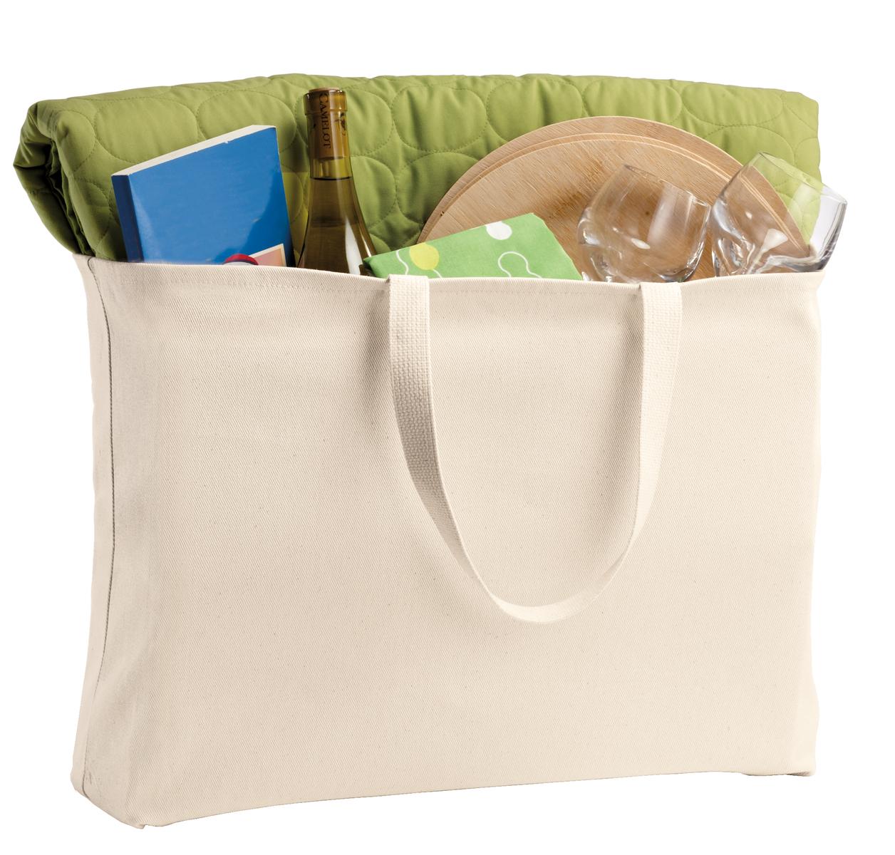 Port Authority - Ideal Twill Jumbo Tote. B300, custom tote bag with logo imprint 4
