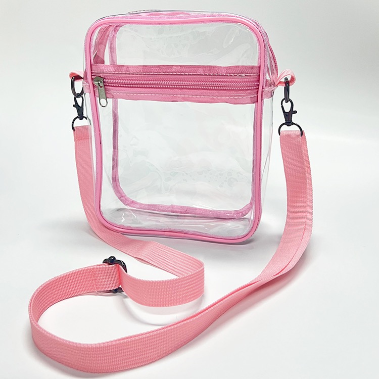 Small Clear PVC Stadium Bag Adjustable Strap Shoulder Bags 8