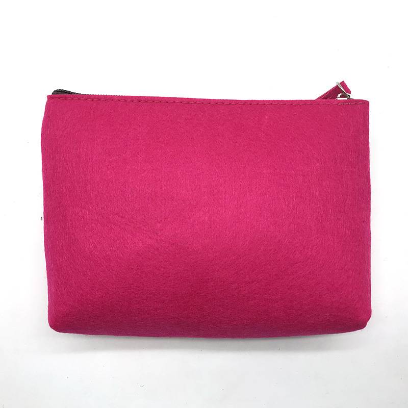 Felt Fiber Makeup Pouch Organizer Pen Gadgets Case 9